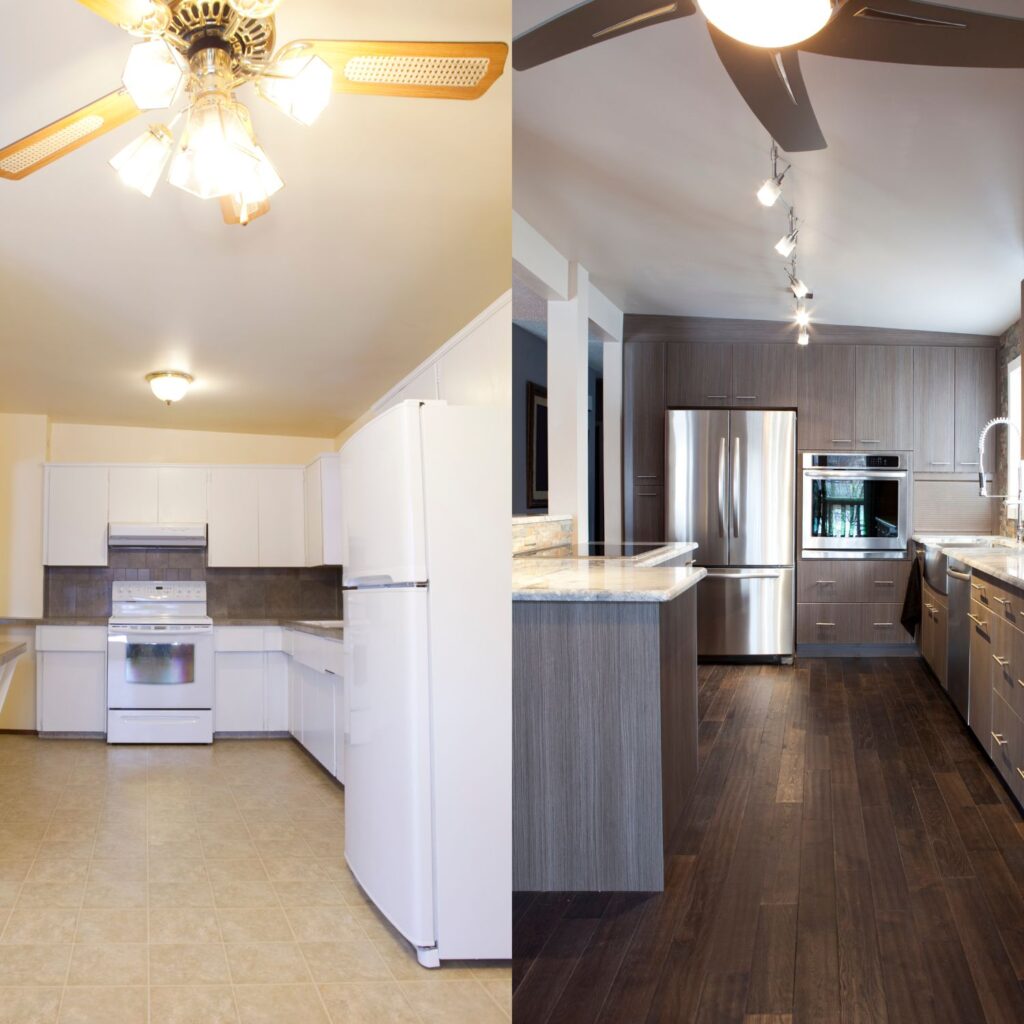 Kitchen renovations before and after Plano TX